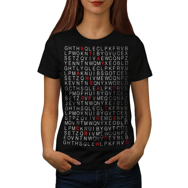 Alphabetic Chaos Womens T-Shirt