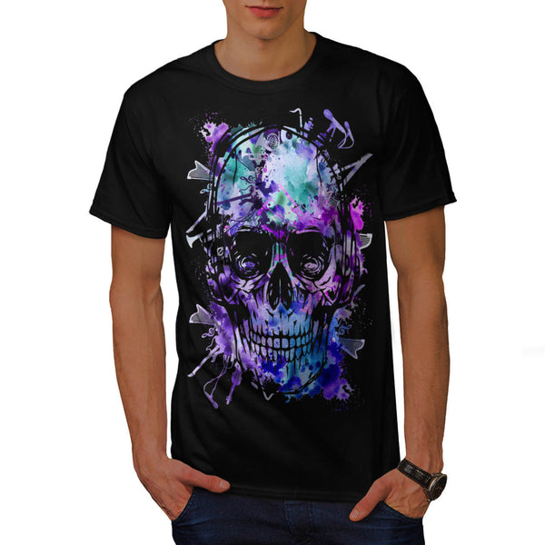 Skull Head Concert Mens T-Shirt