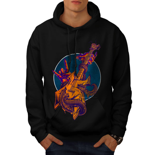 Devil Salute Guitar Mens Hoodie