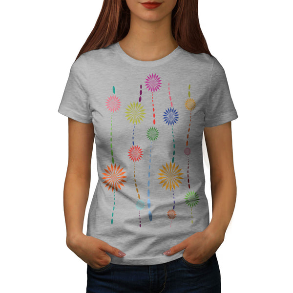 Colour Chain Pattern Womens T-Shirt