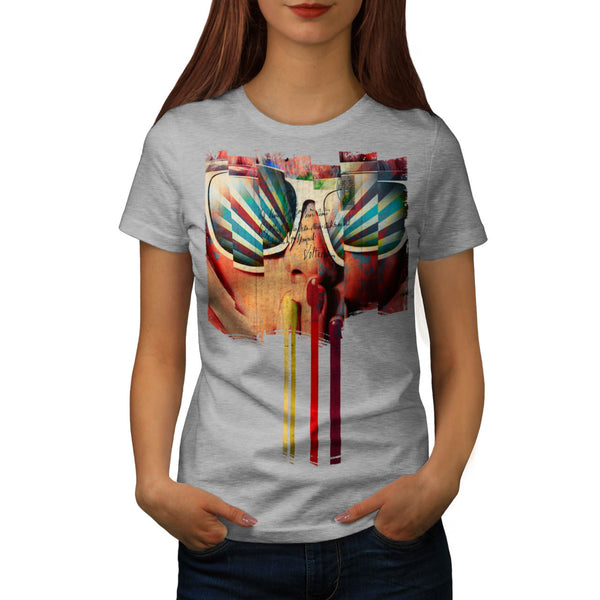 Retro Glasses Lady Womens T-Shirt
