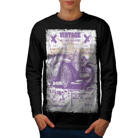 Vintage Auto Mobile Mens Long Sleeve T-Shirt