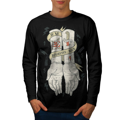 Je Ne Regrette Rien Mens Long Sleeve T-Shirt