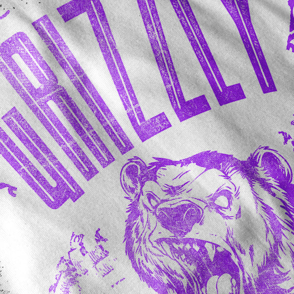 Brown Grizzly Bear Mens Hoodie