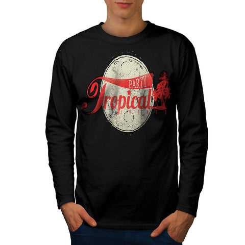 Party Tropical Land Mens Long Sleeve T-Shirt