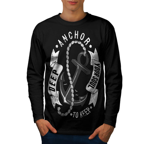 Anchor Soul To Keep Mens Long Sleeve T-Shirt