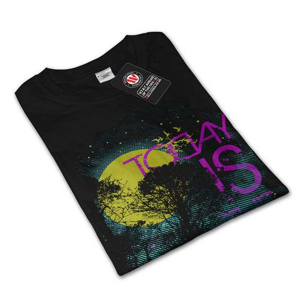 Today Day Moon Light Mens Long Sleeve T-Shirt