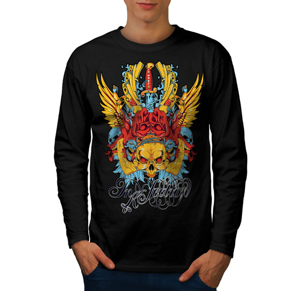 Ink Infection Demon Mens Long Sleeve T-Shirt