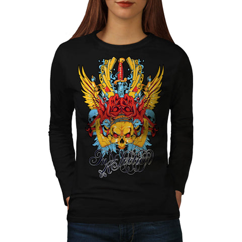Ink Infection Demon Womens Long Sleeve T-Shirt