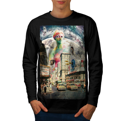 Urban City Life Film Mens Long Sleeve T-Shirt
