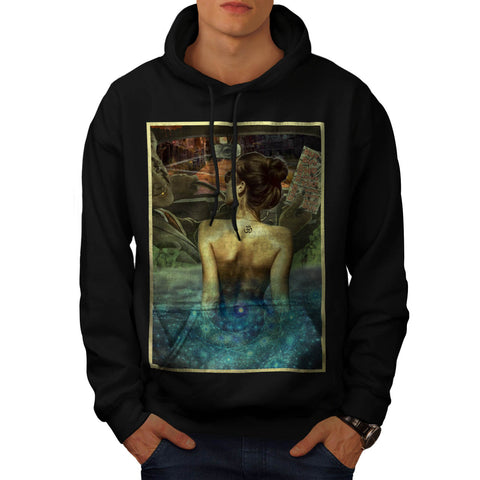 Driver Tattoo Back Mens Hoodie