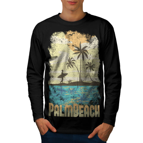 Palm Beach Holiday Mens Long Sleeve T-Shirt
