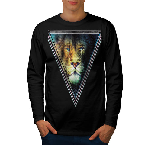King Of Jungle Lion Mens Long Sleeve T-Shirt