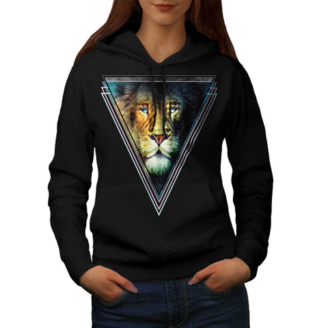 King Of Jungle Lion Womens Hoodie