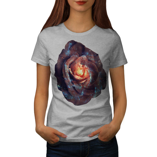 Rose Head Universe Womens T-Shirt