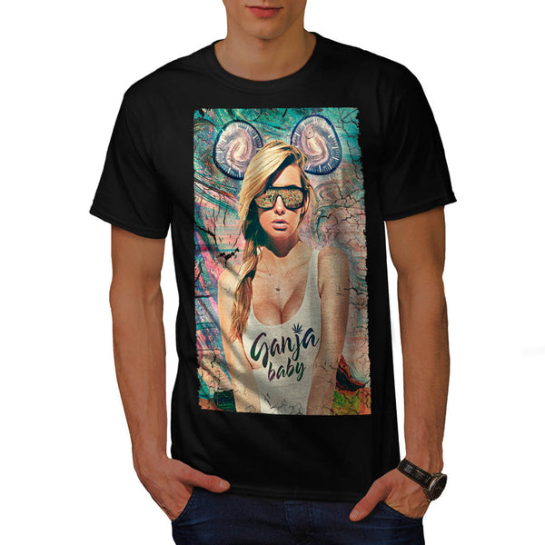 Ganja Baby Glamour Mens T-Shirt