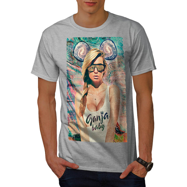 Ganja Baby Glamour Mens T-Shirt