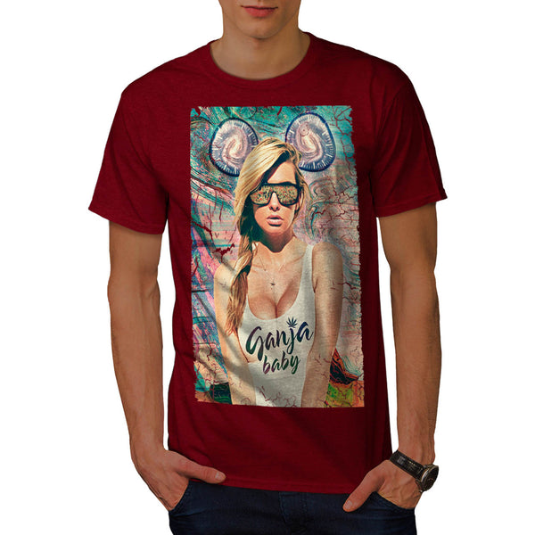 Ganja Baby Glamour Mens T-Shirt