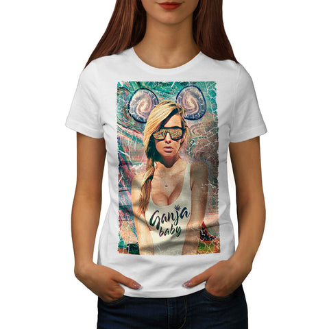 Ganja Baby Glamour Womens T-Shirt