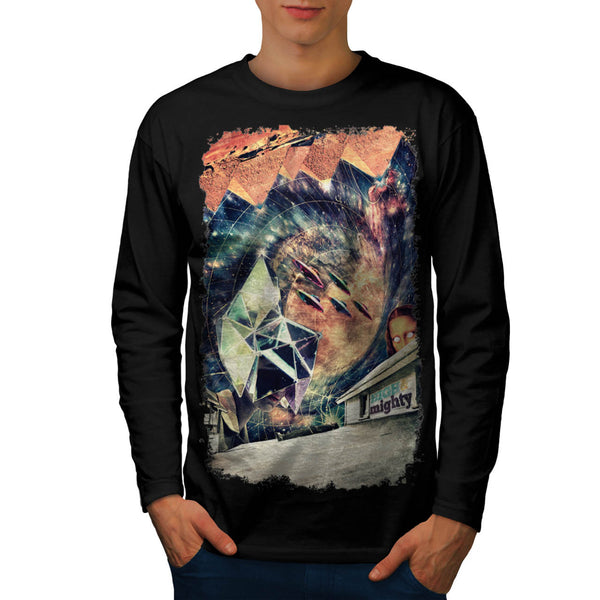 High And Mighty UFO Mens Long Sleeve T-Shirt