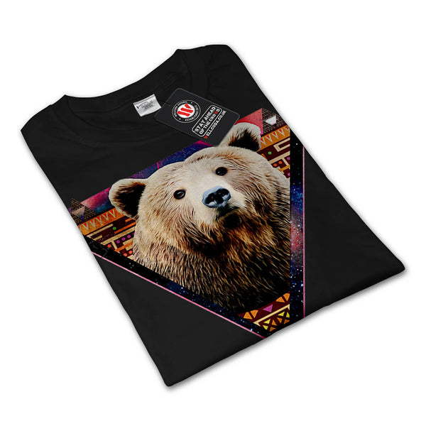 Brown Grizzly Bear Mens Long Sleeve T-Shirt