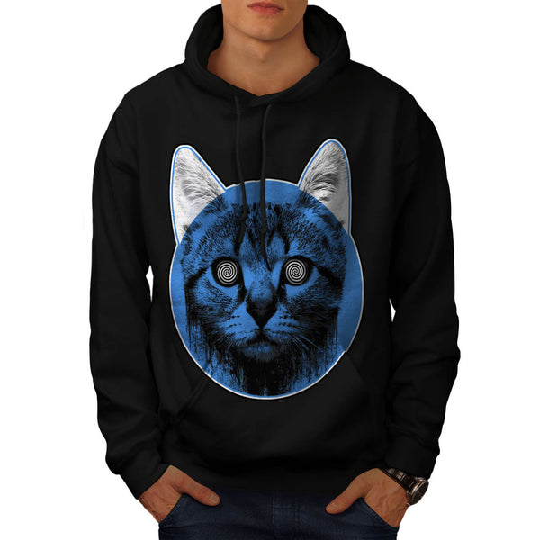 Kitty Cat Eye Swirl Mens Hoodie