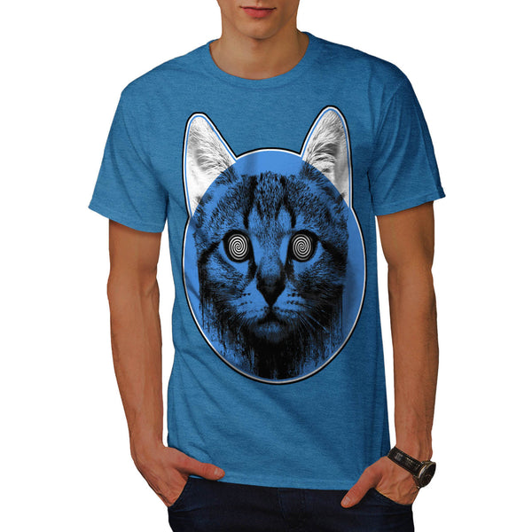 Kitty Cat Eye Swirl Mens T-Shirt