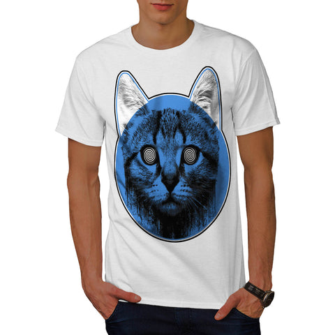 Kitty Cat Eye Swirl Mens T-Shirt