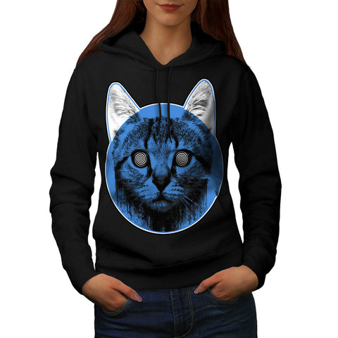 Kitty Cat Eye Swirl Womens Hoodie