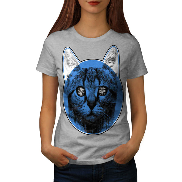 Kitty Cat Eye Swirl Womens T-Shirt