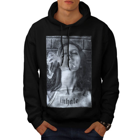 Glamour Smoke Inhale Mens Hoodie