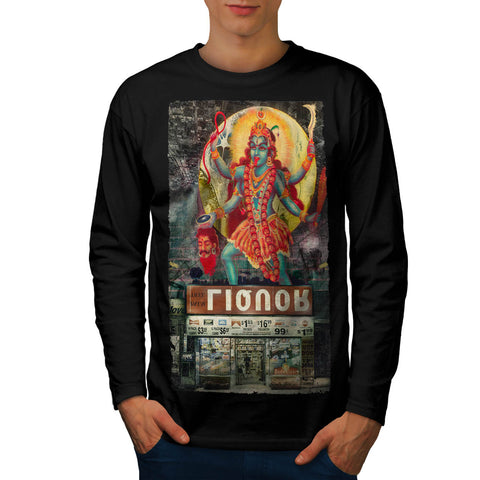 Hindu God Killer Mens Long Sleeve T-Shirt