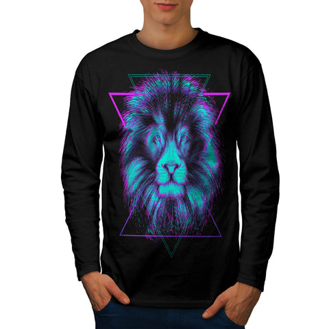 King Of Jungle Lion Mens Long Sleeve T-Shirt