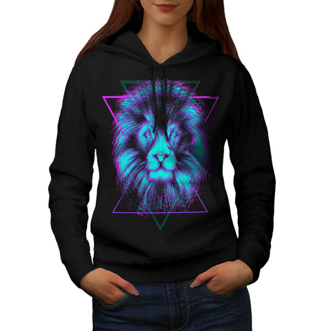 King Of Jungle Lion Womens Hoodie