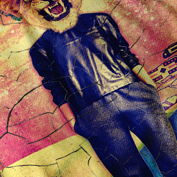 Lion Face Mask Girl Mens Long Sleeve T-Shirt
