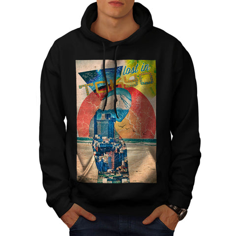 Lost In Tokyo City Mens Hoodie