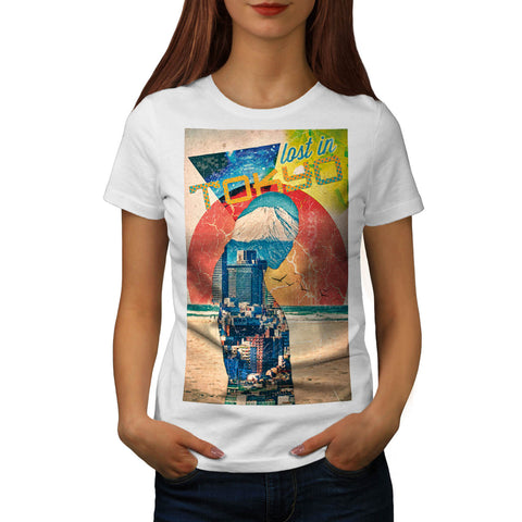 Lost In Tokyo City Womens T-Shirt