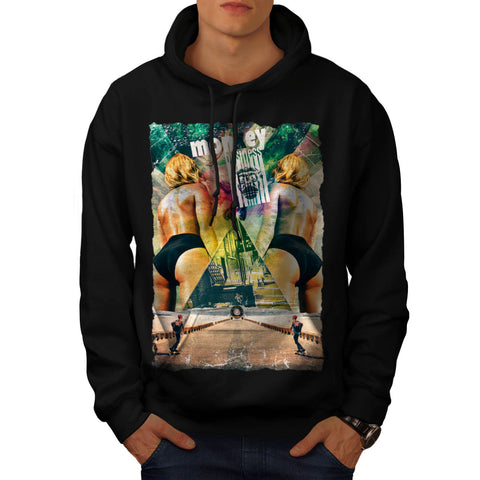 Monkey Business Girl Mens Hoodie