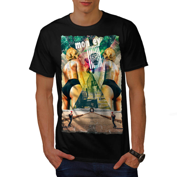 Monkey Business Girl Mens T-Shirt