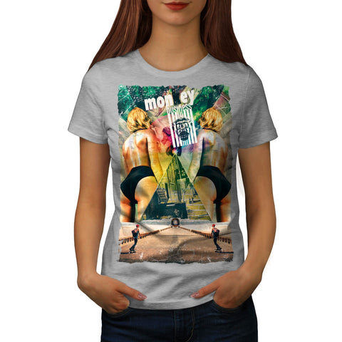 Monkey Business Girl Womens T-Shirt