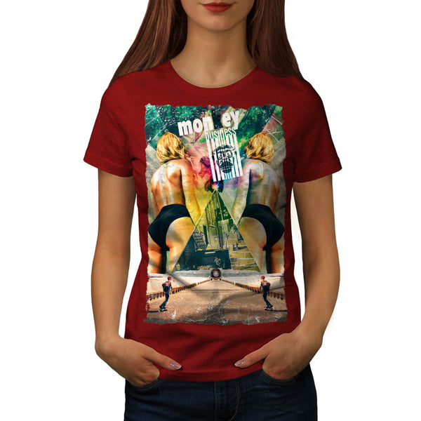 Monkey Business Girl Womens T-Shirt