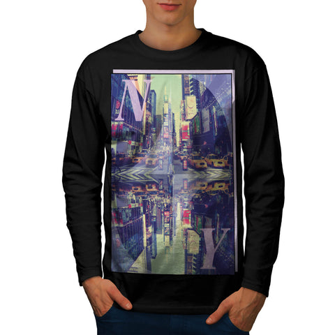 New York City Life Mens Long Sleeve T-Shirt