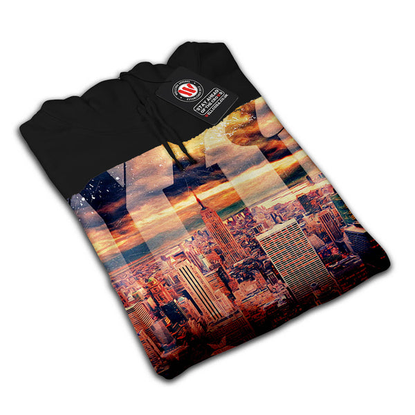 New York Sky Line Mens Hoodie