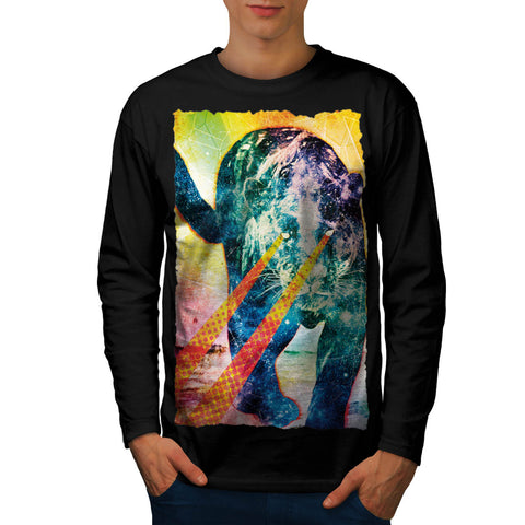 Panther Laser Beam Mens Long Sleeve T-Shirt