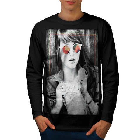 Summer Style Girl Mens Long Sleeve T-Shirt