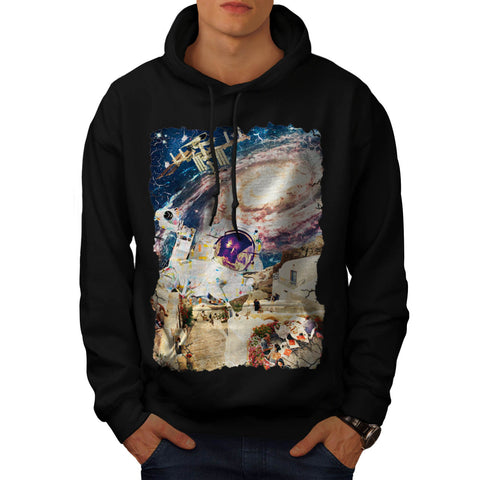 Solar System Style Mens Hoodie