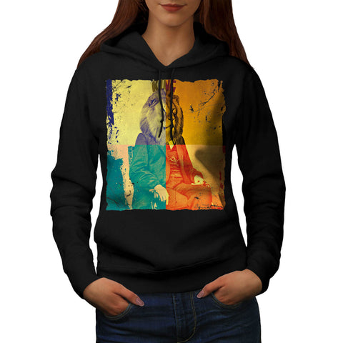 King Of Jungle Lion Womens Hoodie