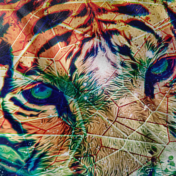 Tiger Big Cat Face Mens Long Sleeve T-Shirt