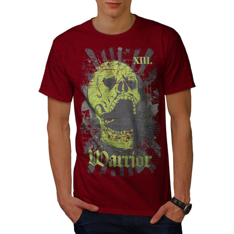 Skull Warrior Head Mens T-Shirt