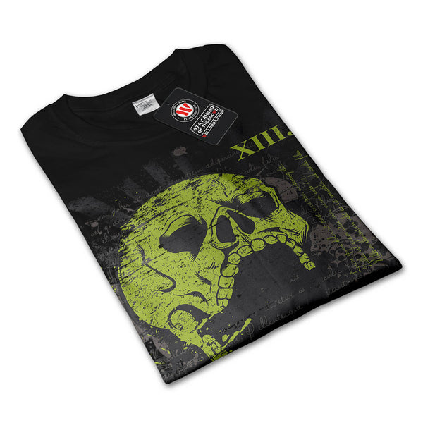 Skull Warrior Head Mens Long Sleeve T-Shirt